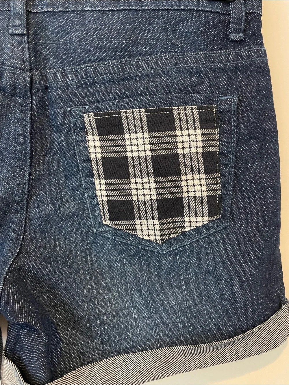Girls Palaka Pocket Shorts; Aloha, Hawaii Style